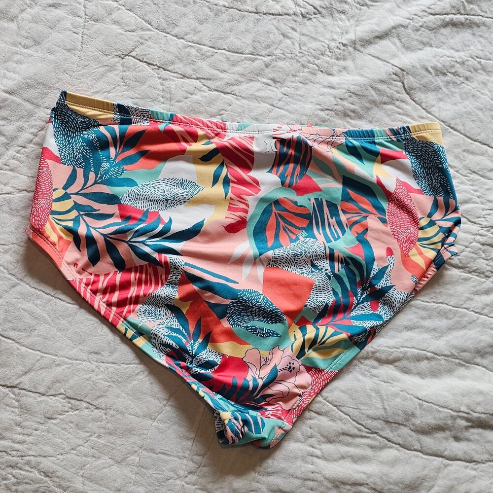 Hurley 1X Bikini Swimsuit Bottoms Floral - Picture 3 of 7